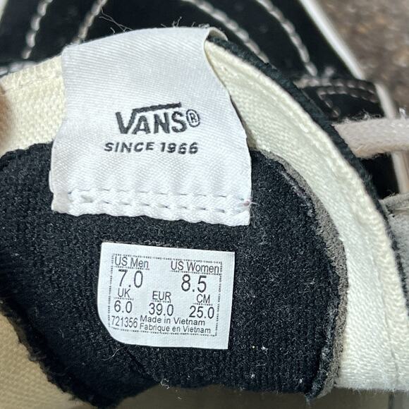 Vans SK8-Hi Sneaker Skate Shoes Black/Heart Print Womens 8.5 Suede/Canvas Mens 7 - Picture 11 of 11